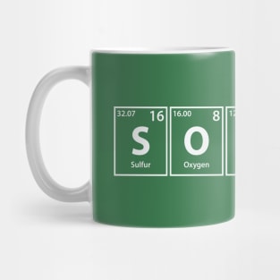 Soirees (S-O-I-Re-Es) Periodic Elements Spelling Mug